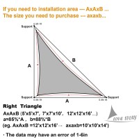 Love Story 10 X 10X 14 Right Triangle Dark Grey Sun Shade Sail Canopy Uv Block Cover For Outdoor Patio Garden Backyard