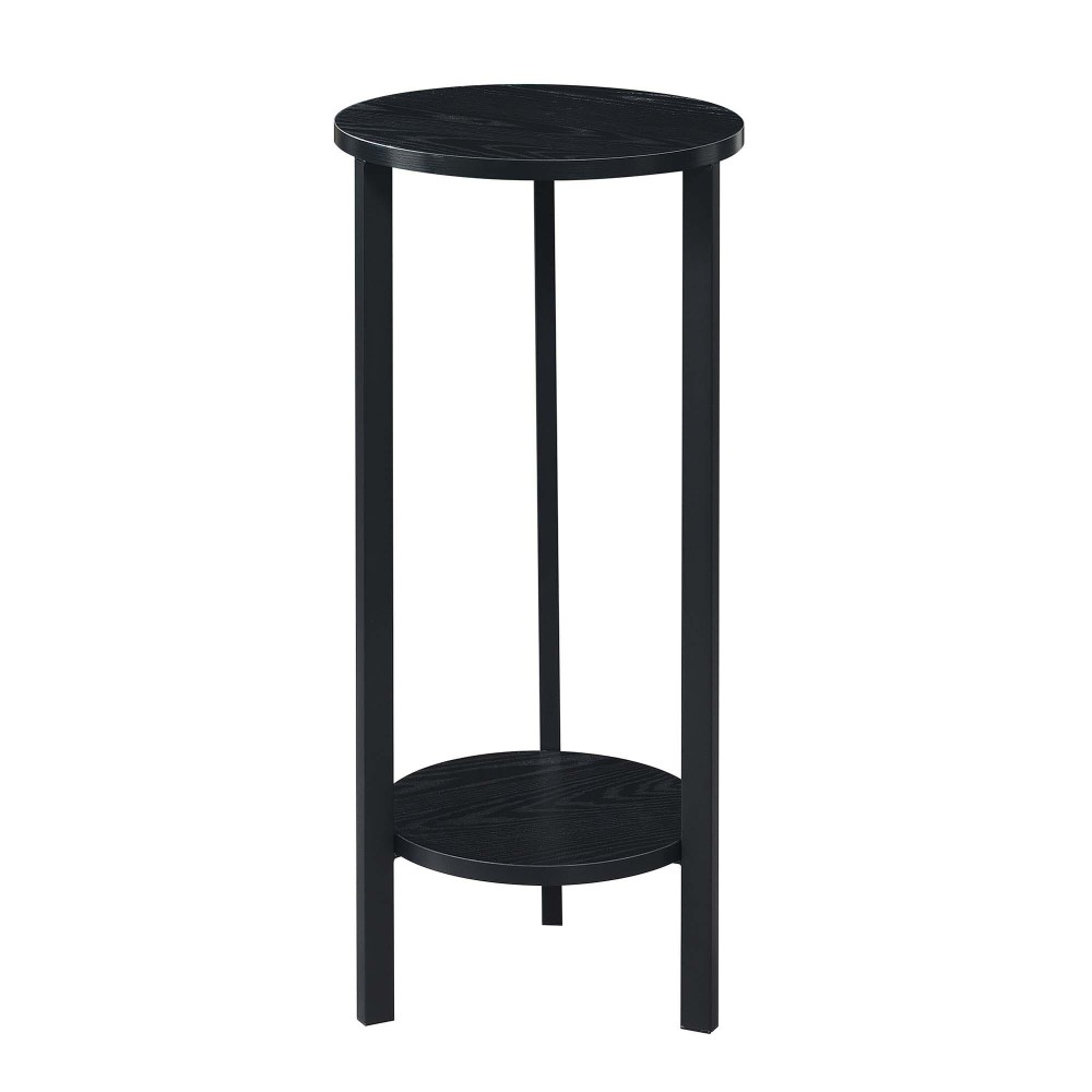 Convenience Concepts Graystone 31 Inch 2 Tier Plant Stand Blackblack