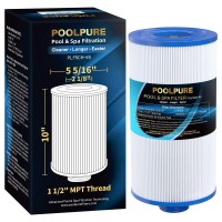 Poolpure Replacement Filter For Pff50P4 Unicel 5Ch45 Filbur Fc2401 Baleen Ak90108 Legend 090164055428 Pff50 Wpad Pff50