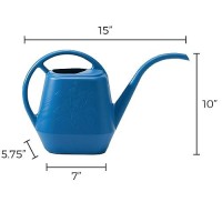 Bloem Watering Can Aqua Rite 1.1 Gallon (144 Fl Oz) Classic Blue