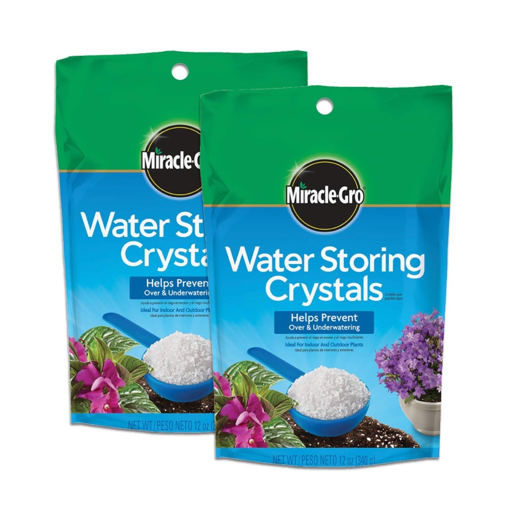 Miraclegro Water Storing Crystals 12 Oz 2Pack