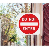 Do Not Enter Sign 12X12 Inch Square 040 Aluminum Reflective Rust Free Metal Sign Fadeweather Resistant Easy To Mount Indoorou