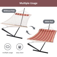 Suncreat Hammocks Portable Hammock With Stand Hammock With Stand 2 Person Heavy Duty For Bedroom Backyard Patio Balcony Red