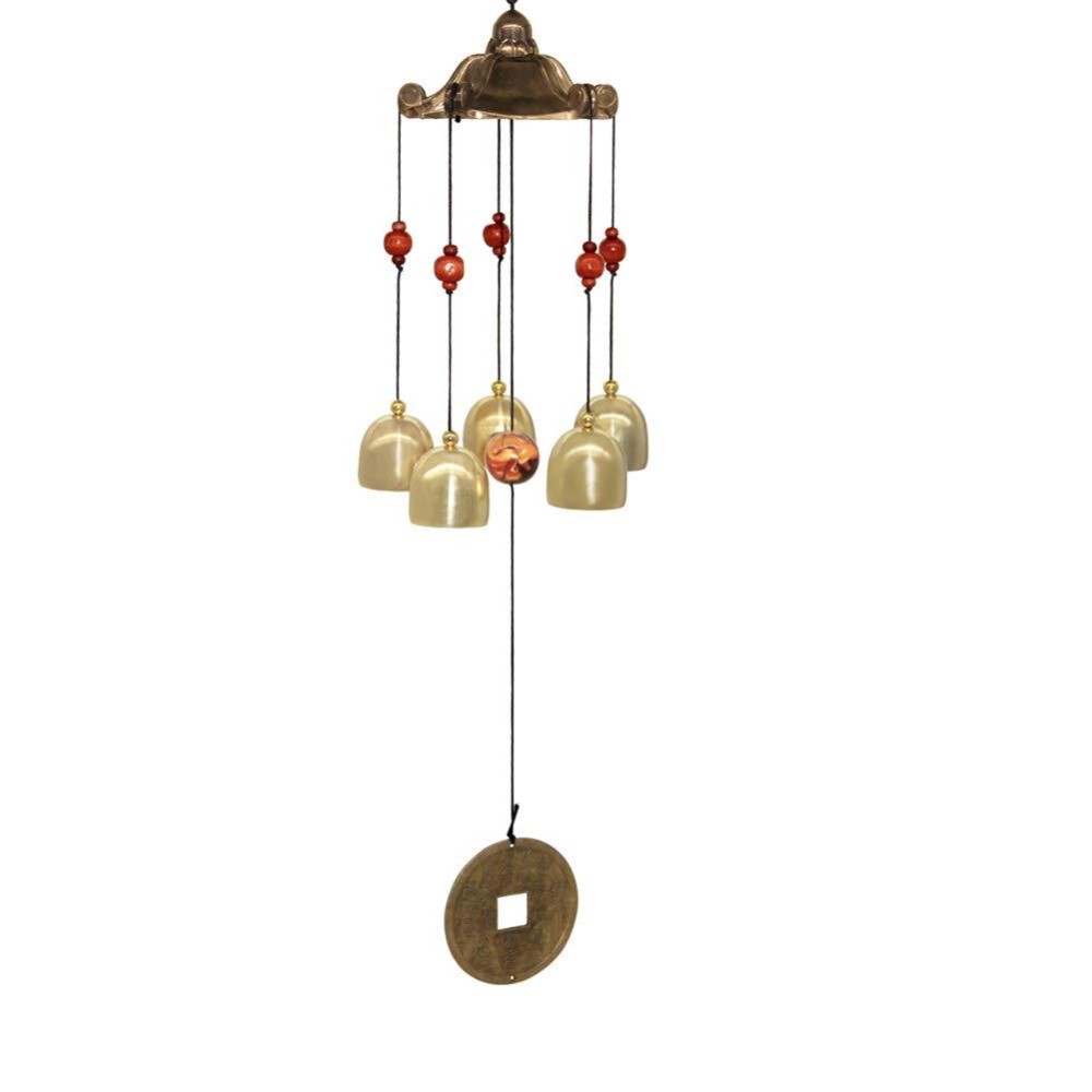 Hooshing Lucky Wind Chimes Tiny Metal Garden Bells Feng Shui Windchimes For Home Outdoor Garden Patio Hanging Decor Gift For Mot