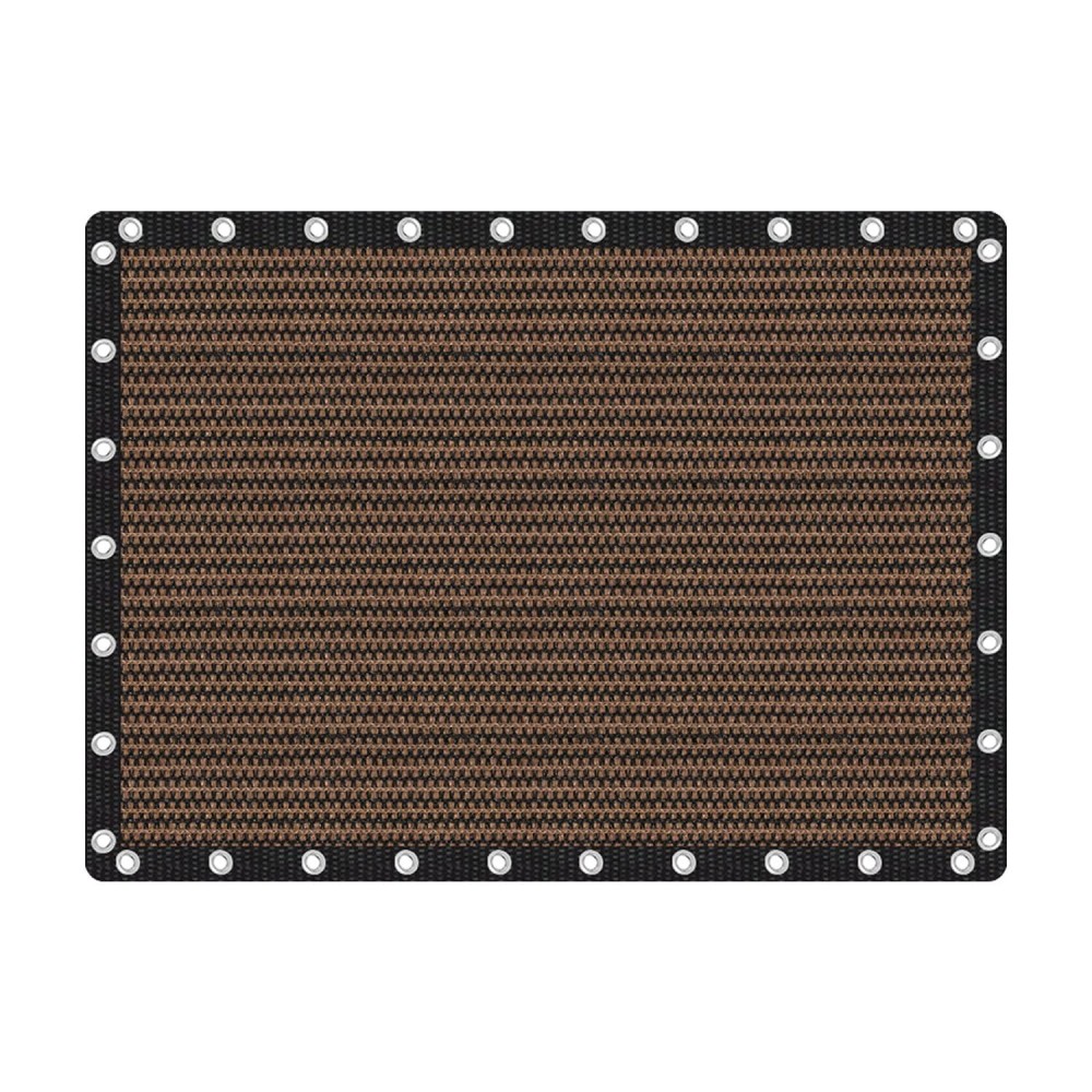 Vicllax Shade Fabric Sun Shade Cloth Privacy Screen With Grommets For Patio Garden Pergola Cover Canopy 10X14 Ft Mocha