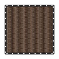 Vicllax Shade Fabric Sun Shade Cloth Privacy Screen With Grommets For Patio Garden Pergola Cover Canopy 12X12 Ft Mocha