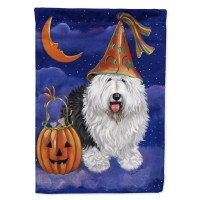 Carolines Treasures Ppp3118Gf Old English Sheepdog Halloween Garden Flag Mailbox Flag Decorative Yard Flag Banner Outside Patio