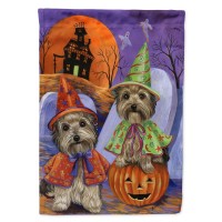 Carolines Treasures Ppp3241Gf Yorkie Halloween Haunted House Garden Flag Mailbox Flag Decorative Yard Flag Banner Outside Patio