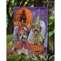 Carolines Treasures Ppp3241Gf Yorkie Halloween Haunted House Garden Flag Mailbox Flag Decorative Yard Flag Banner Outside Patio