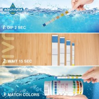 Aqualuna Pool And Spa Test Strips 100Ct 7 Way Hot Tub Test Kit Testing For Free Chlorine Total Chlorine Bromine Total Hardne