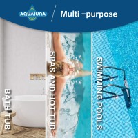 Aqualuna Pool And Spa Test Strips 100Ct 7 Way Hot Tub Test Kit Testing For Free Chlorine Total Chlorine Bromine Total Hardne