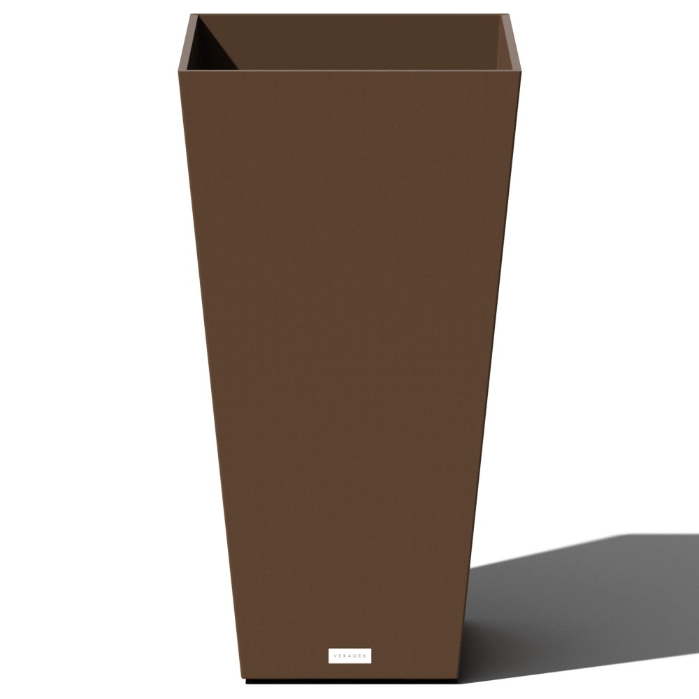 Veradek Vresin Indooroutdoor Taper Planter 30 Inch Espresso