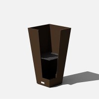 Veradek Vresin Indooroutdoor Taper Planter 2Pack 26 Inch Espresso