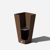 Veradek Vresin Indooroutdoor Taper Planter 26 Inch Espresso