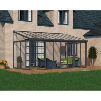 Palram Canopia Sanremo 10 X 18 Patio Enclosure Grayclear