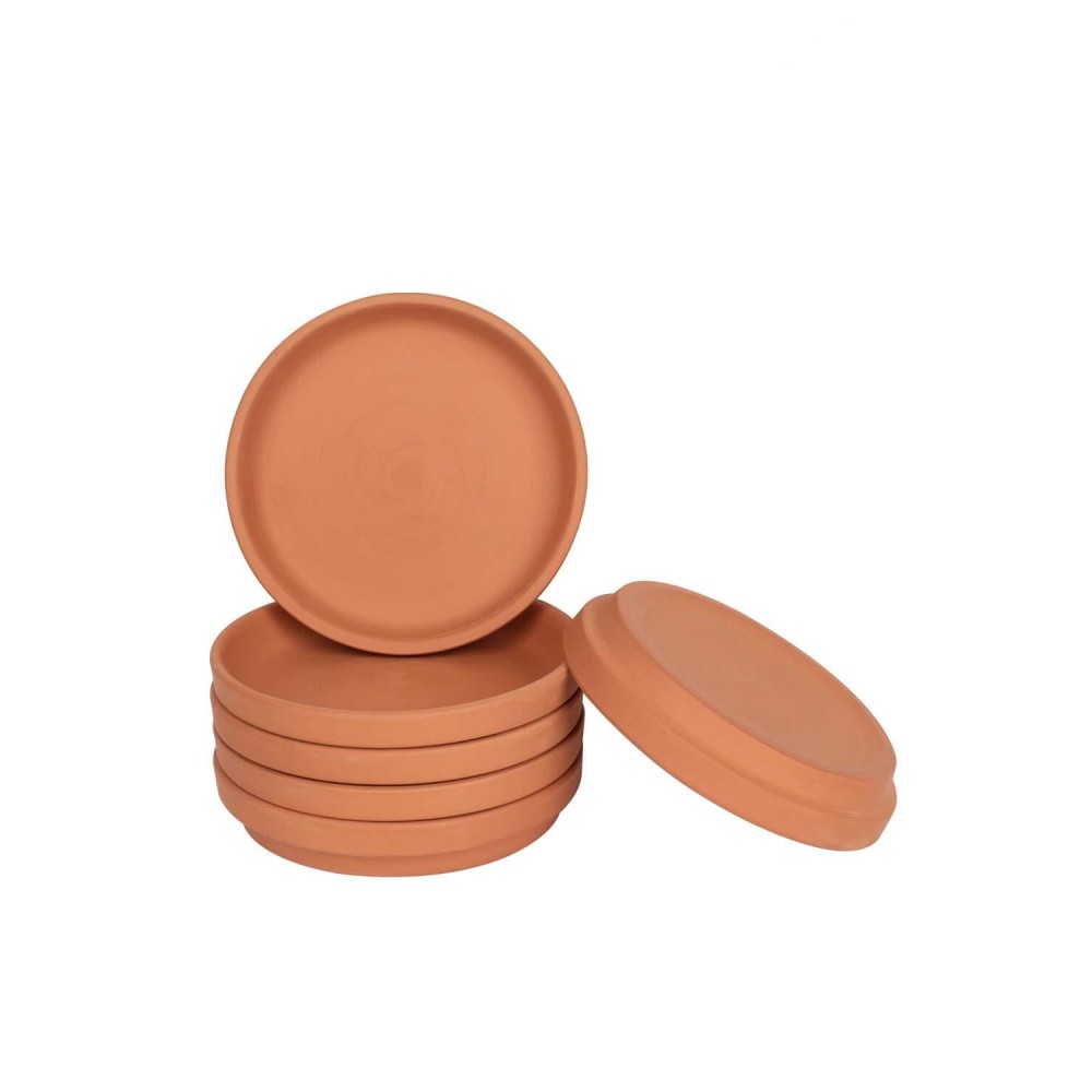 5 Inch Small Terracotta Pot Plant Saucer 6Pcs Small Round Plant Pot Saucers Small Clay Plant Trays Perfect For 4 Inch 45 Inc