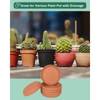 5 Inch Small Terracotta Pot Plant Saucer 6Pcs Small Round Plant Pot Saucers Small Clay Plant Trays Perfect For 4 Inch 45 Inc