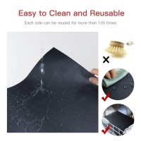 Nonstick Thick Bbq Grill Mats For Outdoor Grill Set Of 6 Heavy Duty Reusable And Easy To Clean Works For Gas Grill Elec