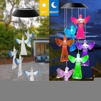 Solar Wind Chime Wind Chimes Changing Color Led Light Indoor Outdoor Patio Lawn Gardening Gifts Festival Decor For Women Mother