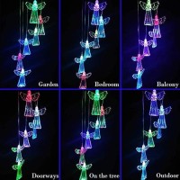 Solar Wind Chime Wind Chimes Changing Color Led Light Indoor Outdoor Patio Lawn Gardening Gifts Festival Decor For Women Mother