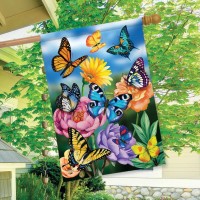 Butterflies In The Garden Spring House Flag 40 X 28 Briarwood Lane