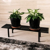 Zhongma One Tier Metal Plant Stand(45.67 L X 8.66 W X 7.9 H) Heavy Duty Plant Holder For Home  Window Garden  Plant Lovers  Display Stand 