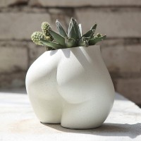 Frozzur Mini Lower Body Pot Female Body Shaped Small Flower Planter With Drainage Holes Resin Plant Pot Cute Christmas Sculpt