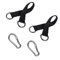 Short Straps Tree Swing Strap Hanging Kit Hammock Straps 2 Pcs 984Inches With Heavy Duty Safety Lock Carabiner Hooksholds 440L