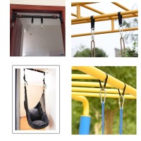 Short Straps Tree Swing Strap Hanging Kit Hammock Straps 2 Pcs 984Inches With Heavy Duty Safety Lock Carabiner Hooksholds 440L