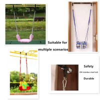 Short Straps Tree Swing Strap Hanging Kit Hammock Straps 2 Pcs 984Inches With Heavy Duty Safety Lock Carabiner Hooksholds 440L