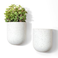 La Jolie Muse Wall Hanging Planters For Indoor Plants Hanging Flower Pots For Air Plants Succulent Set Of 2 6 Inch Speckled W