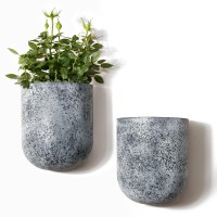 La Jolie Muse Wall Hanging Planter Wall Mounted Flower Pots Succulent Wall Planter Pots For Outdoor Indoor Set Of 2 6 Inch