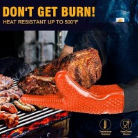 Walfos Silicone Bbq Gloves Heat Resistant Grilling Gloves Set With Pork Shredder Claws Brush Nonslip Kitchen Silicone Oven