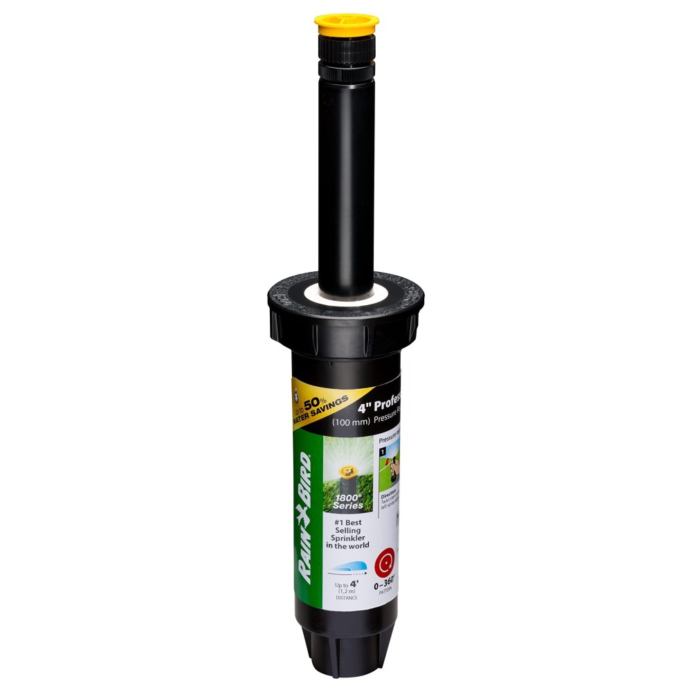 Rain Bird 1804Ap4Prs Pressure Regulating Prs Professional Popup Sprinkler Adjustable 0 360 Pattern 3 4 Spray Distance