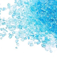 Twinkling High Luster Fire Glass Gravel Stone Glitter Broken Glass Fire Gems Chips Crushed Glass For Fire Pit Crafts Resin Art A