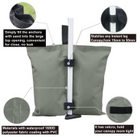 Abccanopy Canopy Weights 150 Lbs Tent Sand Bags 4Pcspack Gray