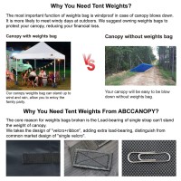 Abccanopy Canopy Weights 150 Lbs Tent Sand Bags 4Pcspack Gray