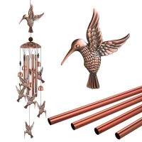 Outdoor Hummingbird Wind Chimes Decor Hummingbird Wind Catcher Mobile Metal Hummingbird Wind Bells For Home Room Yard Patio