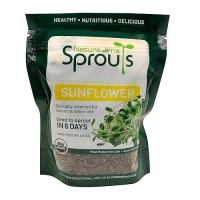 Nature Jims Sprouts Sunflower Seeds Certified Organic Black Oil Sunflower Sprouts For Soups Raw Bird Food Seeds Nongmo C