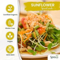 Nature Jims Sprouts Sunflower Seeds Certified Organic Black Oil Sunflower Sprouts For Soups Raw Bird Food Seeds Nongmo C