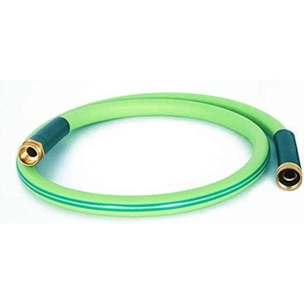 Atlantic Heavy Duty Garden Hose 58 Inch X 5 Foot Green Color Short Connection Leader Hose With Malefemale Connectors 5 Ft