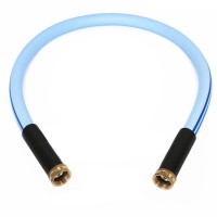 Atlantic Female To Female Heavy Duty Garden Hose 58 Inch X 3 Foot Blue Water Hose Short Connection Leader Hose 3Ft Femalefema