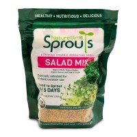 Nature Jims Sprouts Salad Sprout Mix Organic Salad Mix For Growing Nongmo Microgreen Seeds Healthy Broccoli Alfalfa Rad