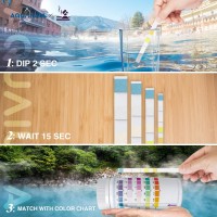 Aqualuna Test Strips For Hot Tub And Spa 125 Ct Quick And Accurate Testing For Water Total Hardness Free Chlorinebromine T