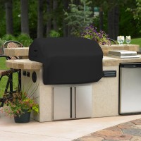 Covers All Builtin Outdoor Grill Cover Durable Heavy Duty 18 Oz Waterproof Cover Tuff Material With Air Pocket Elastic For