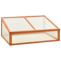 vidaXL Wooden Greenhouse for Outdoor Gardens Versatile Firwood PC Board Construction for Plants Herbs to Counter Weather