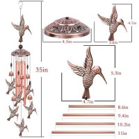 Hummingbird Wind Chimes Memorial Wind Chimes Gift Wind Chimes Hummingbirds Music Wind Bells Gifts For Mom Home Balcony Gar