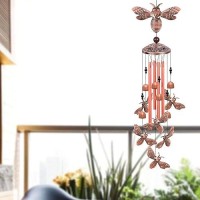 Bee Wind Chimes For Garden Gifts For Mom Home Balconies Rooms Patio Indoor Outdoor Bee Decoration Aluminum Bee Chimes B