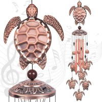 Solawindchime Outdoor Sea Turtle Wind Chimes Turtle Memorial Wind Chimes Gift Wind Chime Sea Turtle Wind Bell Gifts For Wome