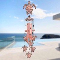 Solawindchime Outdoor Sea Turtle Wind Chimes Turtle Memorial Wind Chimes Gift Wind Chime Sea Turtle Wind Bell Gifts For Wome